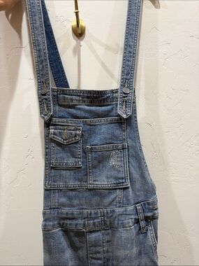 Free People Light Blue Denim Overalls
